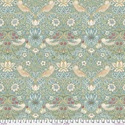 Bild på Strawberry Thief Aqua The Original Morris & Co.PWWM001.AQUAX William Morris