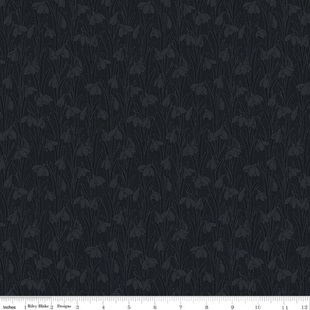 Bild på Liberty Fabrics - Snowdrop 1666879 Slate black